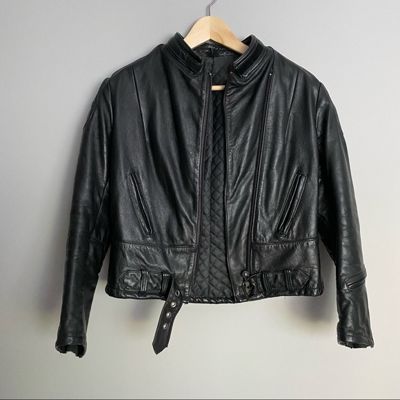 VINTAGE leather motorcycle jacket